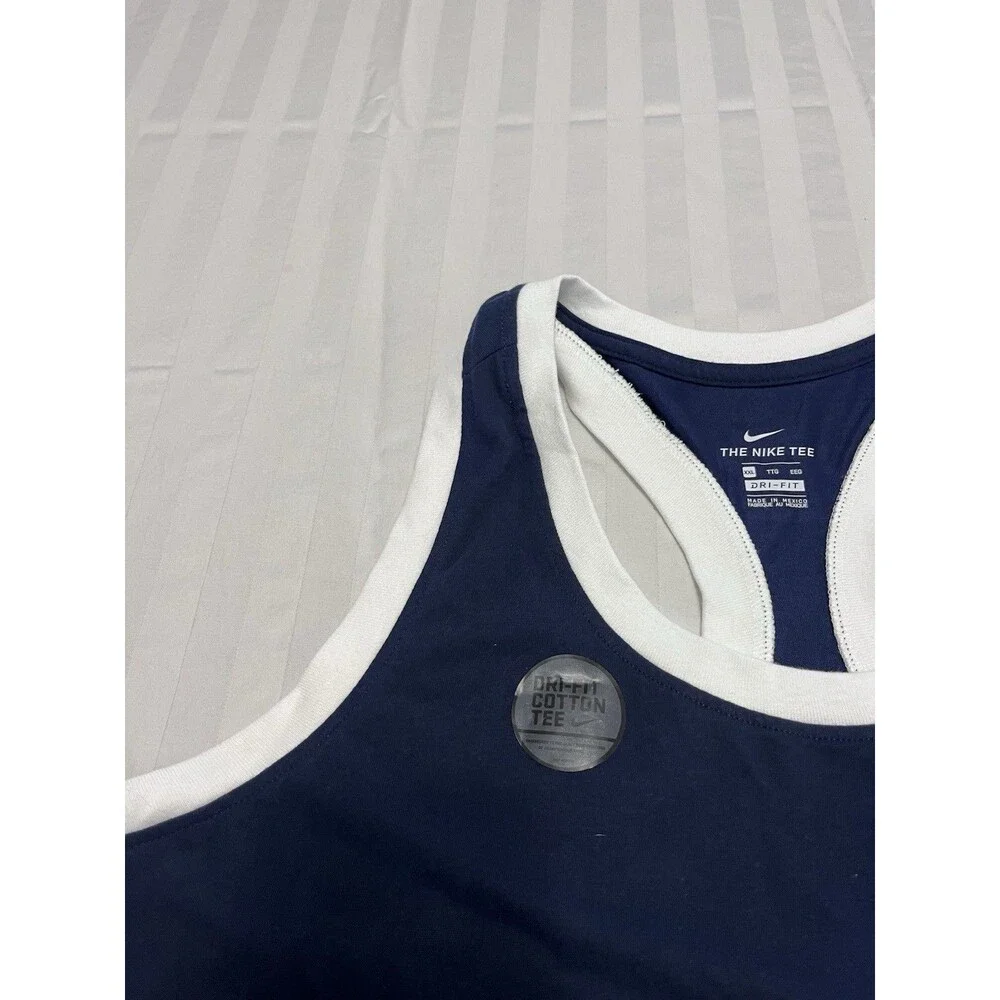 Nike Penn State Nittany Lions Women's Racerback Tank Top Navy White XXL NWT